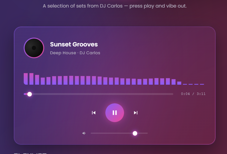 DJ Sample App
